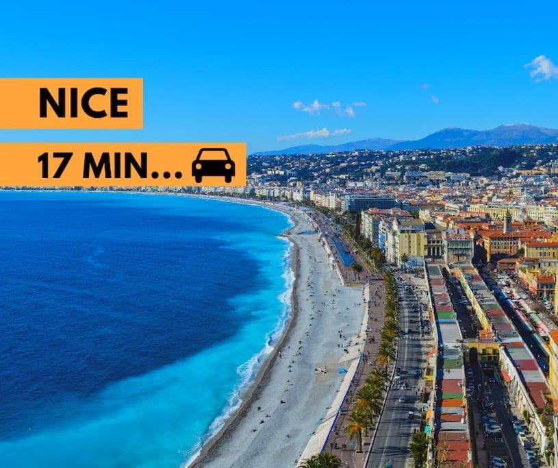 Lumineux, Tout Confort, Wifi & Terrace & Parking Saint-Laurent-du-Var Exterior photo